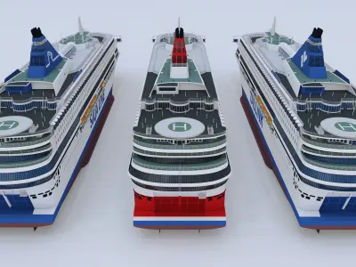 Silja Europa - 3 PACK - ONE FREE 3D model
