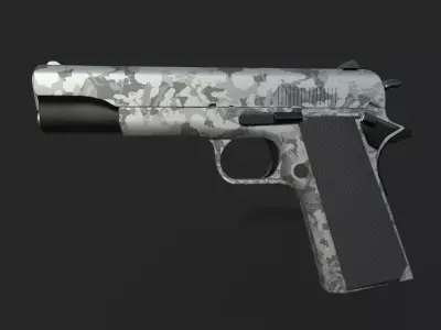 M1911 pistol Low-poly 3D model buy