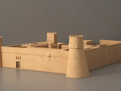  Desert Fortress Layout AlMasmak 
