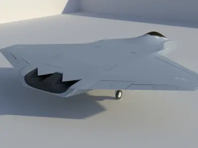 DAGGER Light sixth generation stealth fighter jet 3D model