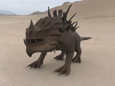 Sand dragon 3D model
