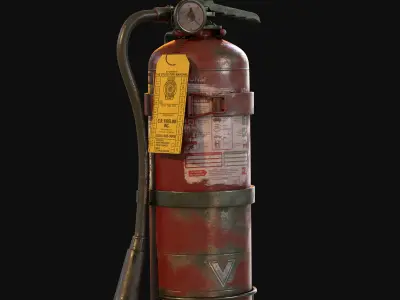 Fire extinguisher 3D model 3