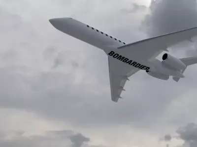 Bombardier Global 7500  3D print model