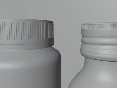 Medicine container package 3D model