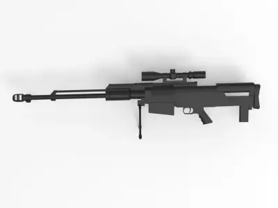 Accuracy International AS50 3D model