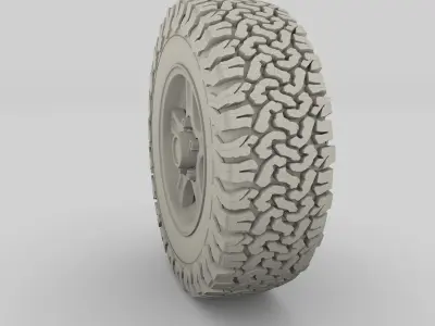 Offroad Alloy Wheel AT 3D model