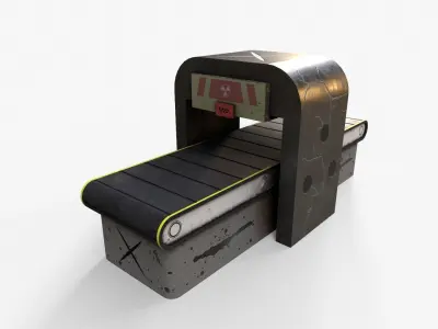 Production Line V2 Low-poly 3D model