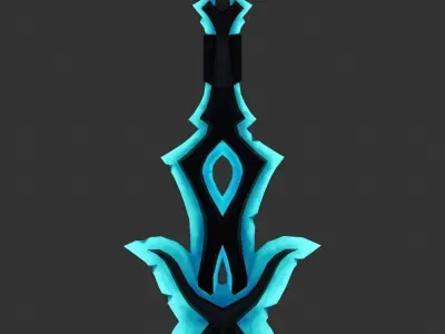 Mystic GreatSword Low-poly 3D model