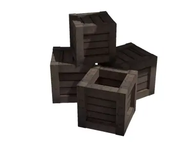 Medieval marketplace 1 3D model
