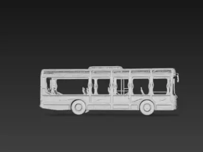 City Bus Transport Model 3D print model