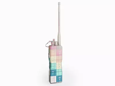 Harris AN PRC 152A Radio Low-poly 3D model