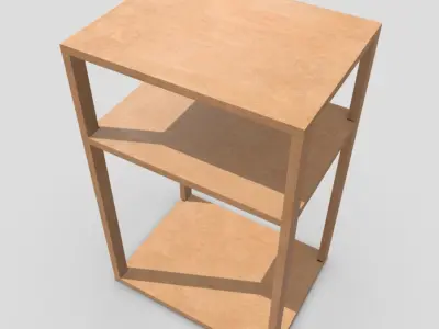 CC0 - Shelf 3 Free low-poly 3D model