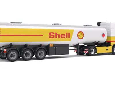 SHELL Truck Fuel Collection 3D model
