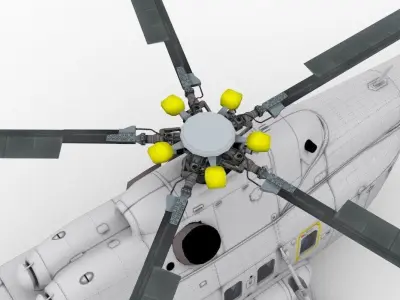 Mil Mi-17 3D model 3D model