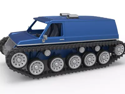 Vintage Monster tank Version 5 Scale 1 to 25 3D print model