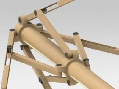 Umbrella Frame Free 3D model