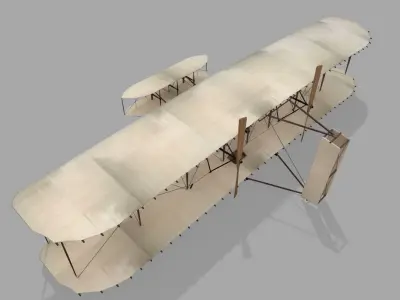 Wright Brothers Flyer 1 1903 3D model