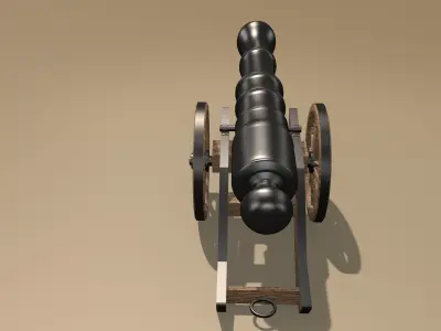 cannon 3D model 4