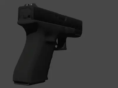 glock gun 3D model get