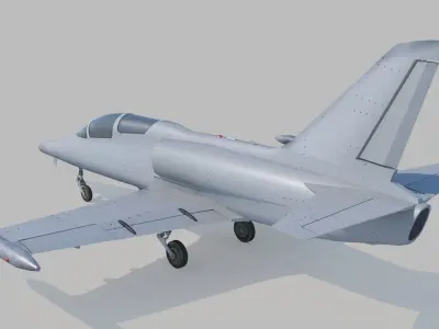 Military Aircraft  Low-poly 3D model