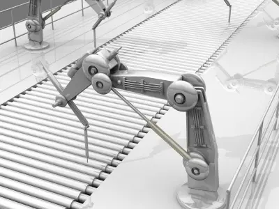 Robotic Assembly Line 3D model