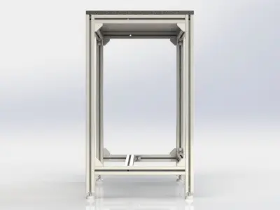 Aluminum Bench - Bancada de Aluminio 3D model