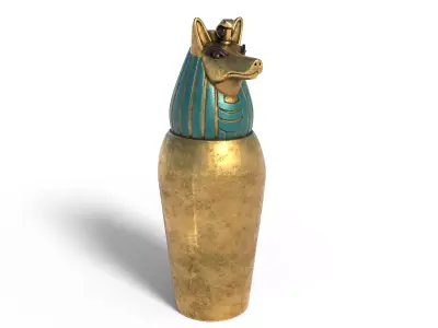 jar 2 Low-poly 3D model