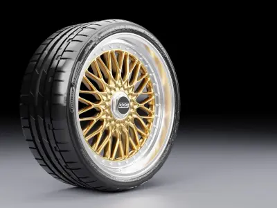 BBS Super RS Low-poly 3D model