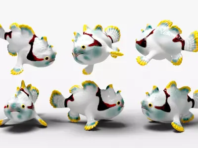 Clown Frogfish 3D model