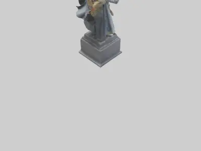 Brave General Statue model 3D model