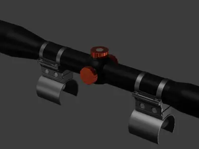 Rifle Scope 3D model