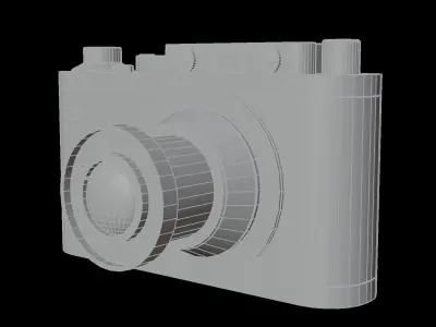 Retrocamera Free low-poly 3D model