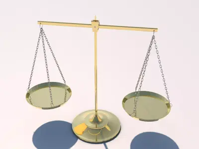 Scales of justice Free 3D model