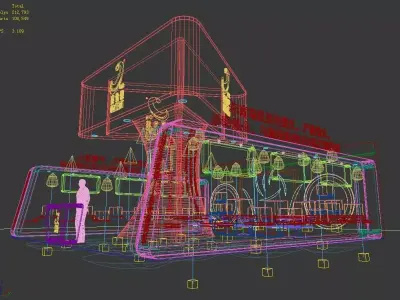 Exhibition - Area - 9X9-3DMAX2009-0133 3D model