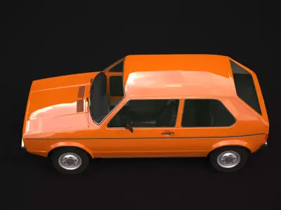 VW Golf MK I 1974 3D model