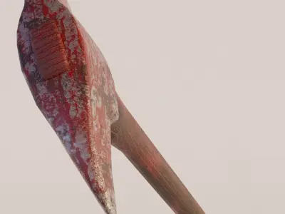 Fire Axe pbr game ready Low-poly 3D model