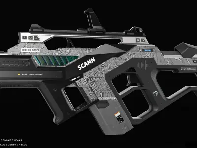 SCANN Weapon Concept Free low-poly 3D model