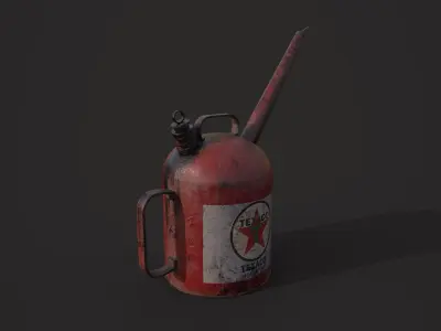 Oil Can Low-poly 3D model