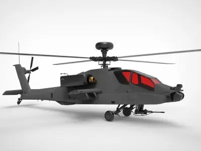 AH-64 Apache BLK 3D model