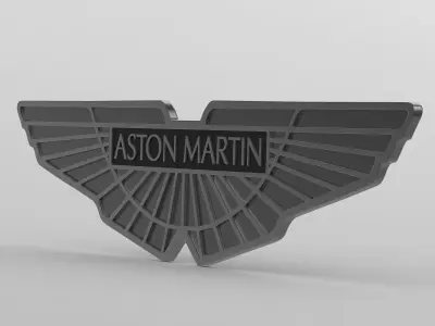 aston martin logo 3D model