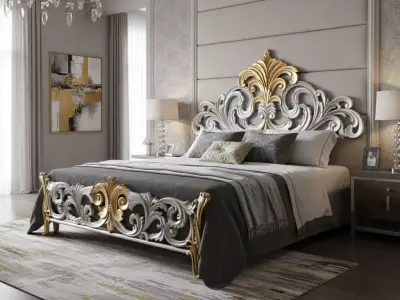 Antique bed molding Classic 3D for CNC 3D print model