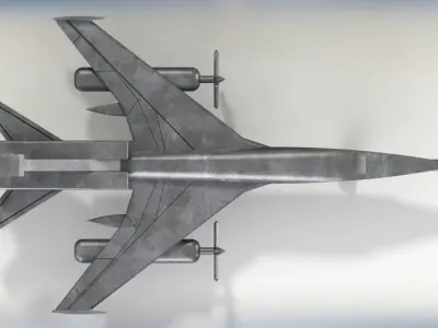 Jet Fighter Prototype  3D model