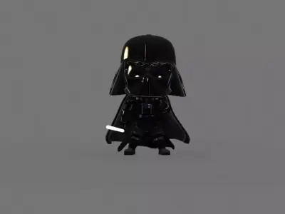 vader toon Low-poly 3D model