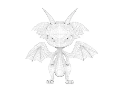 CHIBI DRAGON Low-poly 3D model