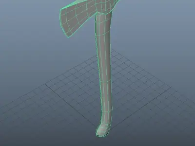 Old Axe Free low-poly 3D model