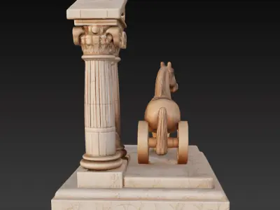 Ancient Roman Table Ornament Decorative Series 5 3D print model