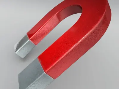Realistic Magnet 3D model