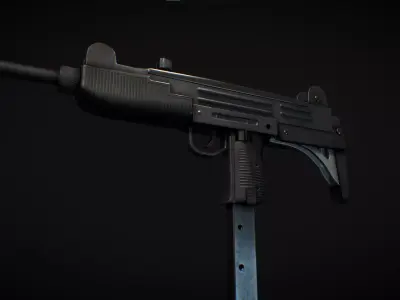 Uzi Submachine gun Low-poly 3D model buy