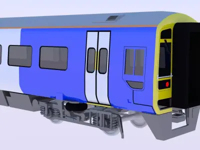 UK train exterior 3D model