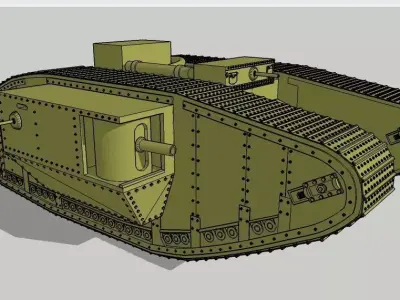 english tank mark 5 3D model